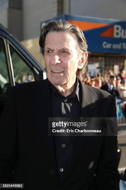 Leonard Nimoy arrives at the LA premiere of "Star Trek Into Darkness" at The Dolby Theater on Tuesday, May 14, 2013 in Los Angeles.