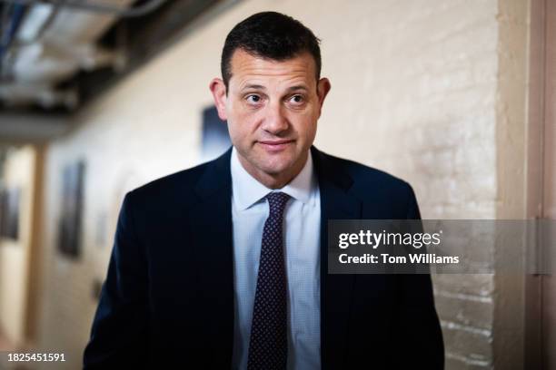 Rep. David Valadao, R-Calif., is outside a meeting of the House Republican Conference in the U.S. Capitol on Tuesday, December 5, 2023.