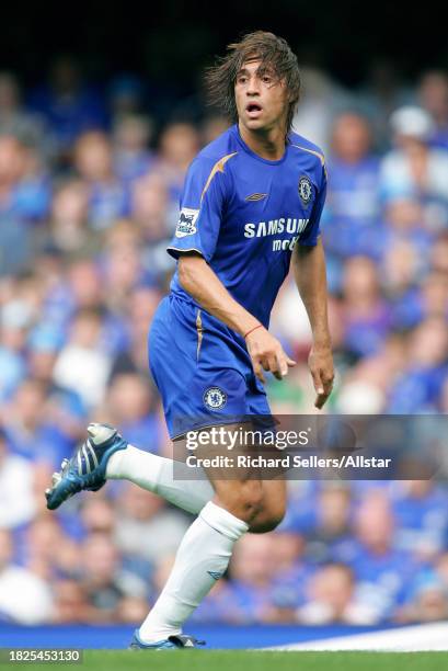 August 21: Hernan Crespo of Chelsea FC running during the Premier League match between Chelsea and Arsenal at the Stamford Bridge on August 21, 2005...