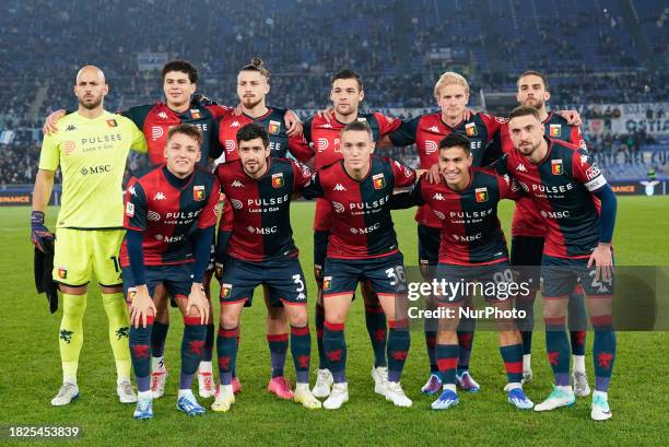 Players of Genoa CFC pose for a team photo prior to the Coppa Italia  News Photo - Getty Images