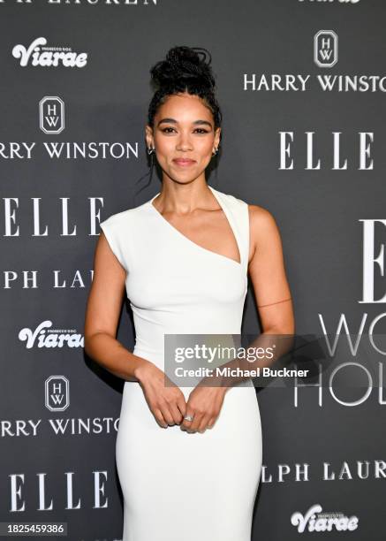 Alexandra Shipp at 2023 ELLE Women in Hollywood held at Nya Studios West on December 5, 2023 in Los Angeles, California.