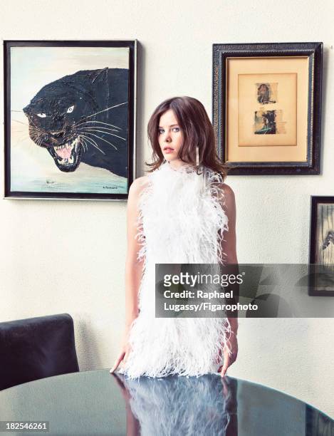 Singer Lou Lesage is photographed for Madame Figaro on July 19, 2013 in Paris, France. Dress . PUBLISHED IMAGE. CREDIT MUST READ: Raphael...