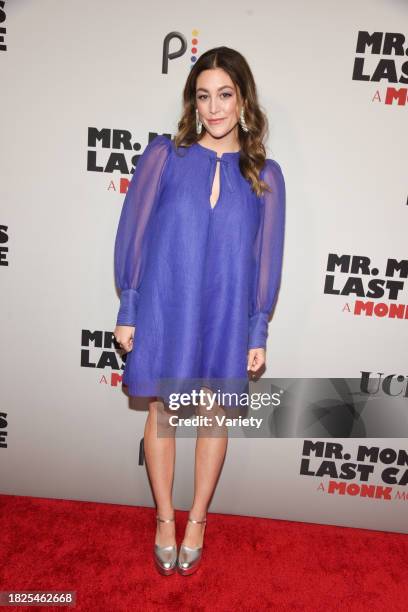 Caitlin McGee at the premiere for 'Mr. Monk's Last Case: A Monk Movie' held at the Metrograph on December 5, 2023 in New York, New York.