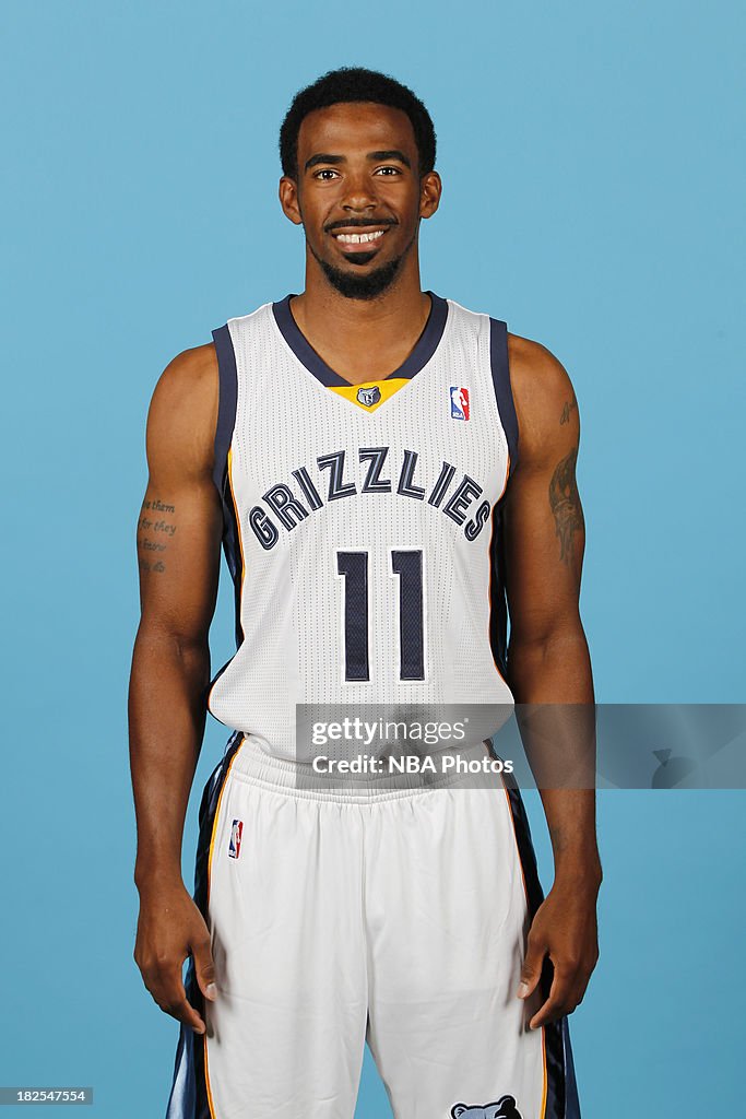 Mike Conley Jr. #11 of the Memphis Grizzlies poses for a portrait ...