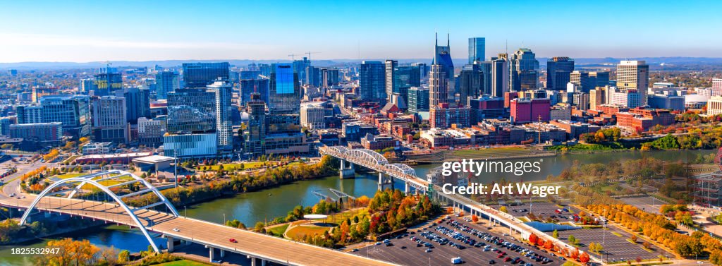 Above Downtown Nashville