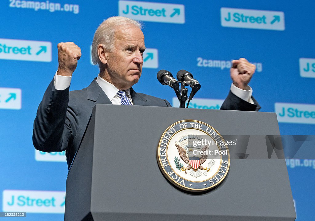 Biden Speaks at J Street Conference