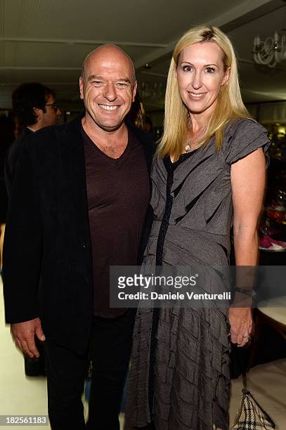 Dean Norris and Bridget Norris attend the Tiziana Rocca Comunication for Roma Fiction Fest 2013 Dinner Party on September 30, 2013 in Rome, Italy.