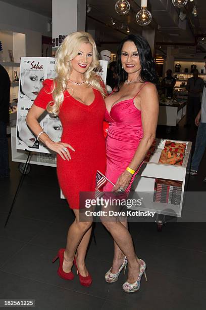 Brittany Andrews and Rita Daniels promotes "Inside Seka" at the Museum of Sex on September 30, 2013 in New York City.