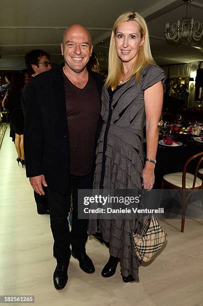 Dean Norris and Bridget Norris attend the Tiziana Rocca Comunication for Roma Fiction Fest 2013 Dinner Party on September 30, 2013 in Rome, Italy.