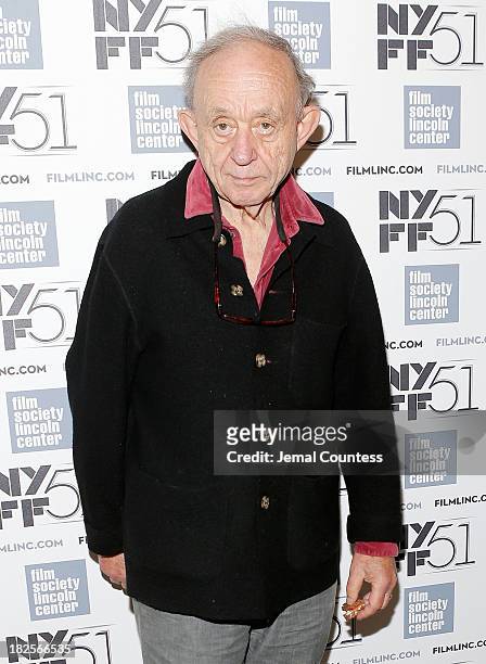 Filmmaker Frederick Wiseman attends the "Afternoon Of A Faun: Tanaquil Le Clercg" premiere during the 51st New York Film Festival at The Film Society...
