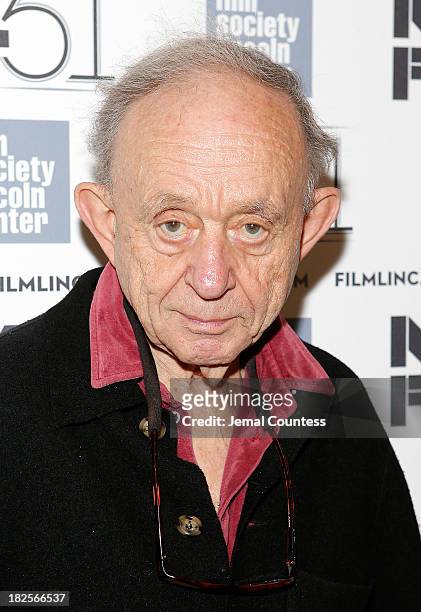Filmmaker Frederick Wiseman attends the "Afternoon Of A Faun: Tanaquil Le Clercg" premiere during the 51st New York Film Festival at The Film Society...
