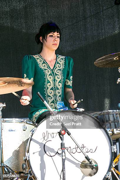 Jettie Wilce of The Comettes performs live at Bumbershoot at Seattle Center on September 1, 2013 in Seattle, Washington.