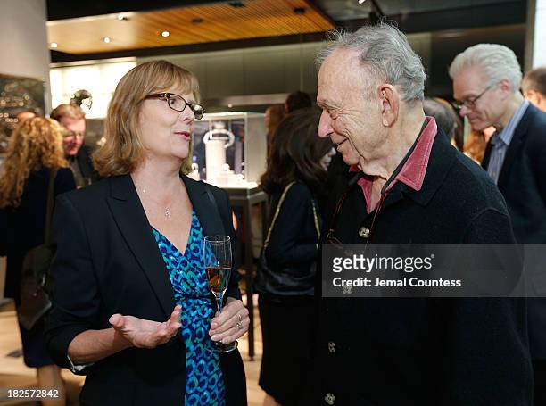 Chris Hegedus and Filmmaker Frederick Wiseman attend the "Afternoon Of A Faun: Tanaquil Le Clercg" premiere after party during the 51st New York Film...