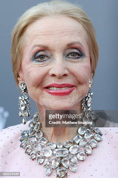 Actress Anne Jeffreys arrives at the Los Angeles Philharmonic's 10th Anniversary Celebration at Walt Disney Concert Hall on September 30, 2013 in Los...