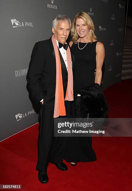 Song writer Burt Bacharach and Jane Hanson arrive at the Los Angeles Philharmonic's 10th Anniversary Celebration at Walt Disney Concert Hall on...