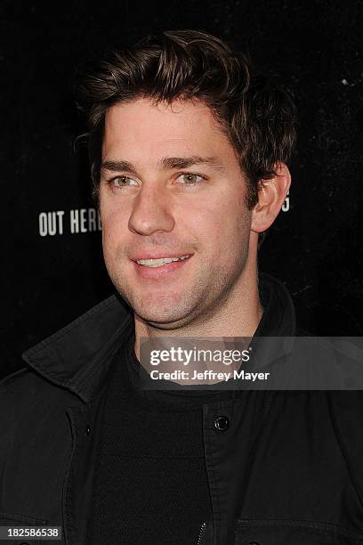 Actor John Krasinski arrives at the Los Angeles premiere of 'Captain Phillips' at the Academy of Motion Picture Arts and Sciences on September 30,...