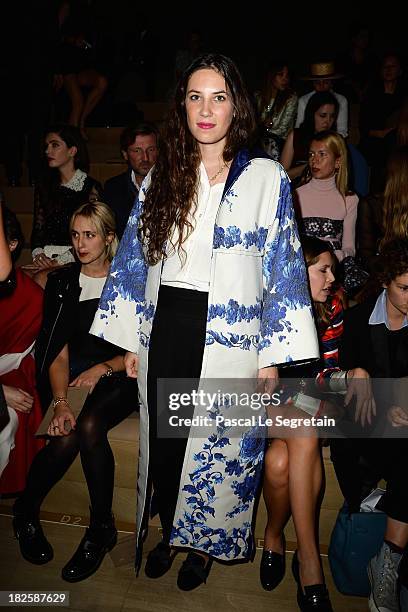 Tatiana Santo Domingo attends the Valentino show as part of the Paris Fashion Week Womenswear Spring/Summer 2014 at Espace Ephemere Tuileries on...