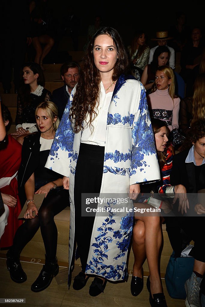 Valentino: Front Row - Paris Fashion Week Womenswear Spring/Summer 2014