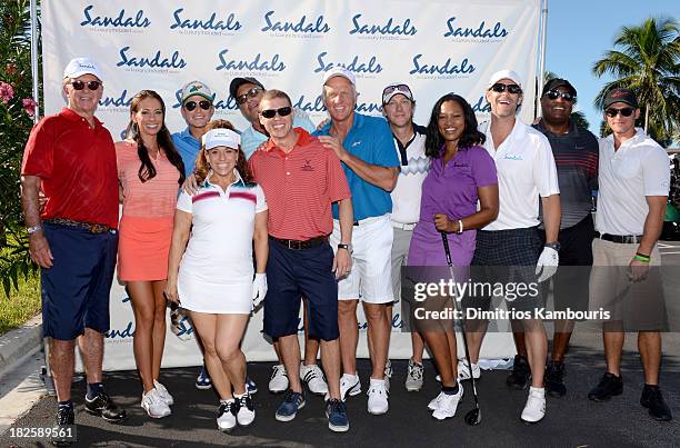 Alan Thicke, Holly Sonders, Billy Bush, Marissa Jaret Winokur, Steven Bauer, Sandals Resorts International CEO Adam Stewart, Greg Norman, Kevin Rahm,...