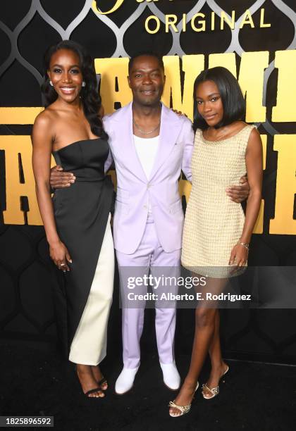 Lauren E. Banks, David Oyelowo and Demi Singleton attend Oprah Winfrey Hosts Special Los Angeles Event For Paramount+'s "Lawmen: Bass Reeves" at...