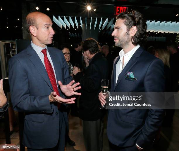 George Hornig and Derrick Britz attend the "Afternoon Of A Faun: Tanaquil Le Clercg" premiere after party during the 51st New York Film Festival at...