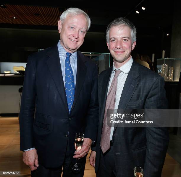 Randy Bourscheidt and Joseph Asteinza attend the "Afternoon Of A Faun: Tanaquil Le Clercg" premiere after party during the 51st New York Film...