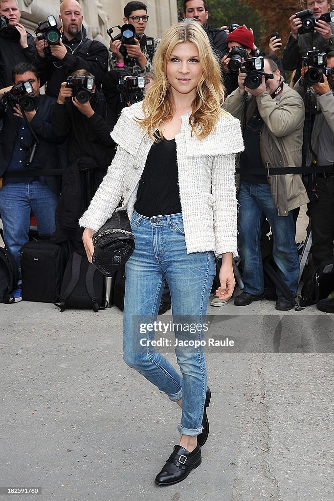 Chanel: Outside Arrivals - Paris Fashion Week Womenswear SS14 - Day 8