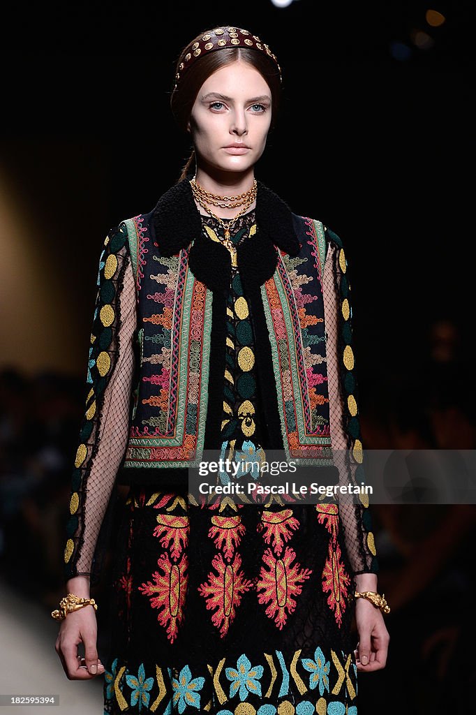 Valentino: Runway - Paris Fashion Week Womenswear Spring/Summer 2014