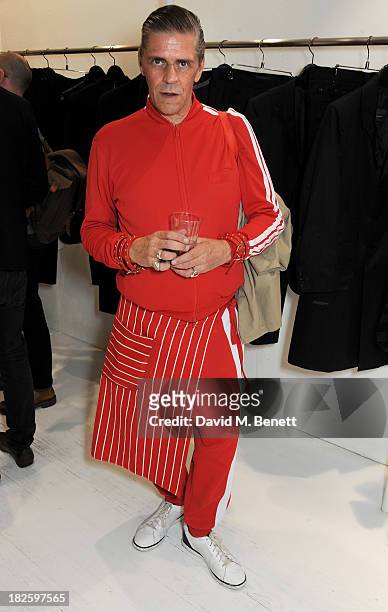 Judy Blame attends the launch of the new Yohji Yamamoto parfums at the Yohji Yamamoto Conduit Street store on October 1, 2013 in London, England.