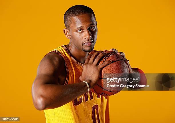 Miles of the Cleveland Cavaliers poses for a portrait during 2012 NBA Media Day on September 30th, 2013 at the Cleveland Clinic Courts Practice...