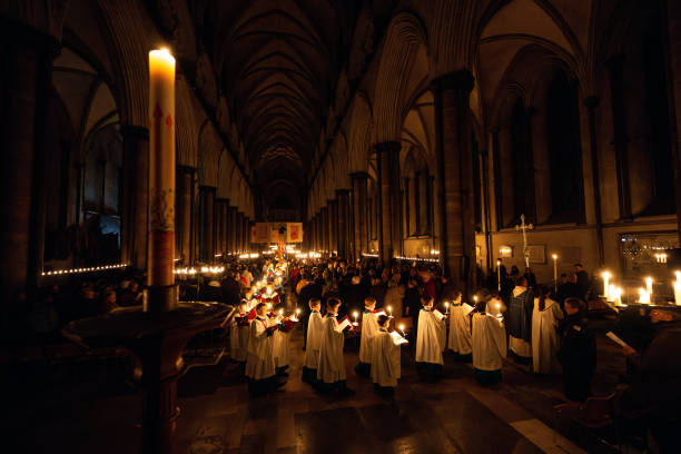 GBR: Salisbury Cathedral's Darkness To Light Advent Service