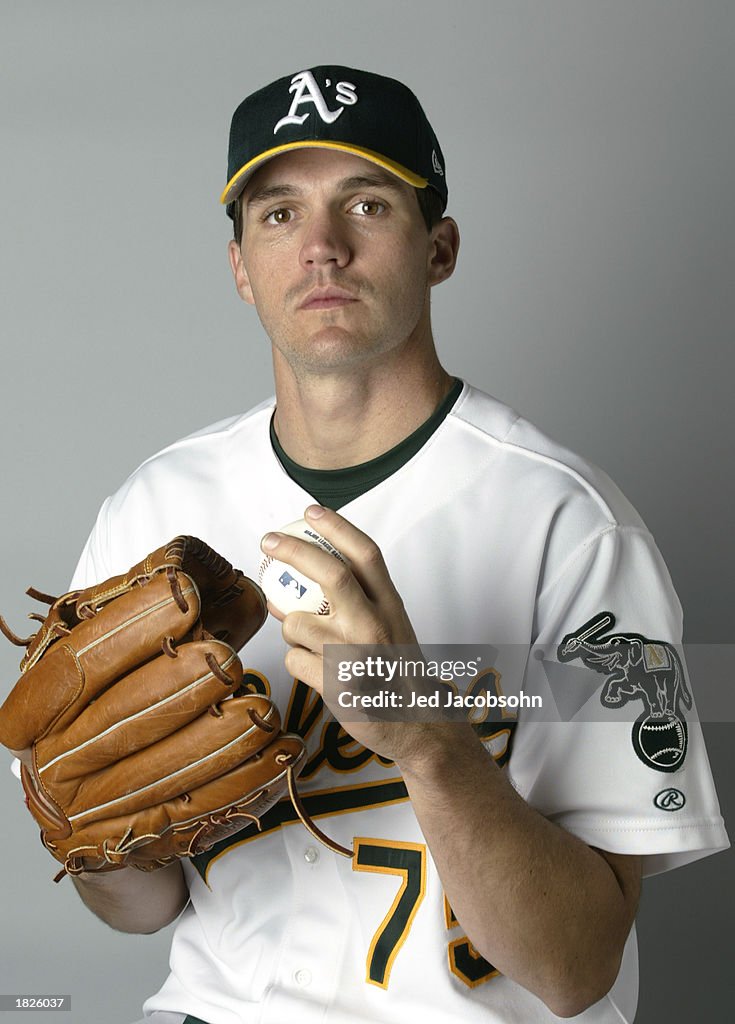 Barry Zito of the Oakland A's poses for a portrait during the A's