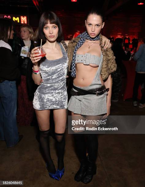 Lana Rhoades and Alex Janai attend 2023 ChainFEST Gourmet Chain Food Festival VIP Night at Nya Studios on December 01, 2023 in Los Angeles,...