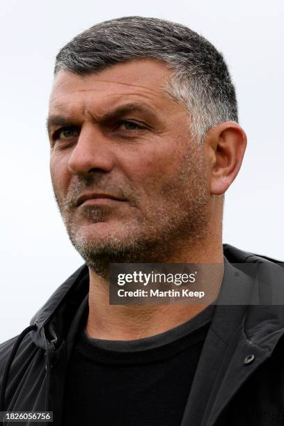 John Aloisi, Coach of Western United looks on during the A-League Men round six match between Western United and Wellington Phoenix at Mars Stadium,...