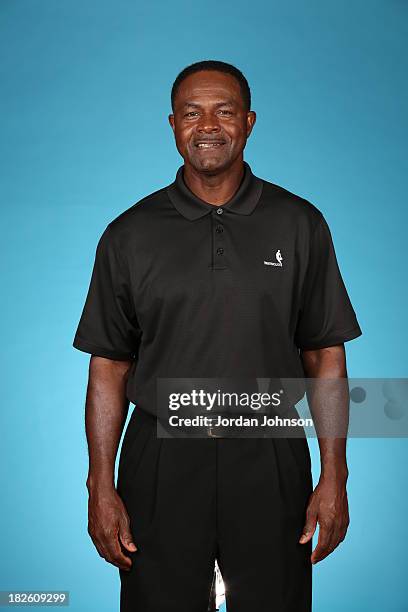 Assistant Coach T.R. Dunn of the Minnesota Timberwolves poses for a portrait during 2013 NBA Media Day on September 30, 2013 at Target Center in...