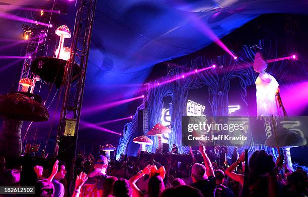 Atmosphere at TomorrowWorld Electronic Music Festival on September 29, 2013 in Fairburn, Georgia.