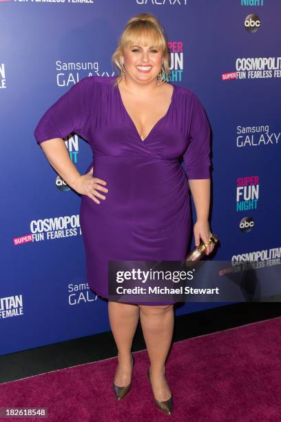 Actress Rebel Wilson attends Cosmopolitan's "Super Fun Night" With Rebel Wilson And Joanna Coles at Hearst Tower on October 1, 2013 in New York City.