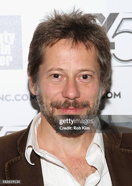 Actor Mathieu Amalric attends the "Jimmy P: Psychotherapy Of A Plains Indian" premiere during the 51st New York Film Festival at Alice Tully Hall at...