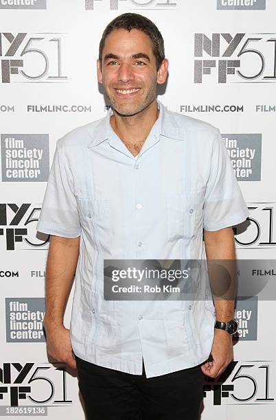 Fernando Eimbcke attends the "Jimmy P: Psychotherapy Of A Plains Indian" premiere during the 51st New York Film Festival at Alice Tully Hall at...