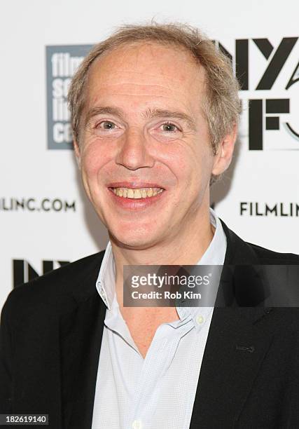Director Arnaud Desplechin attends the "Jimmy P: Psychotherapy Of A Plains Indian" premiere during the 51st New York Film Festival at Alice Tully...