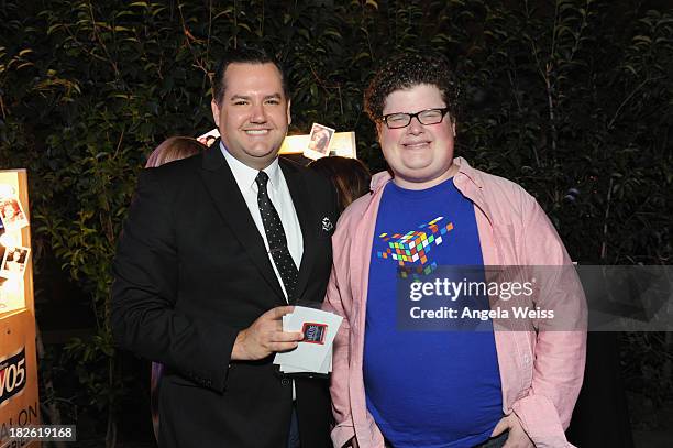 Personality Ross Mathews and actor Jesse Heiman attend Star Scene Stealers Event at Tropicana Bar at The Hollywood Rooselvelt Hotel on October 1,...