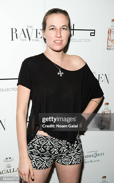Model Natalie White attends the opening night of The Raven on October 1, 2013 in New York City.