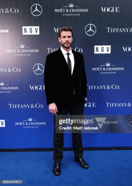 Liam Hemsworth attends the NGV Gala 2023 at the National Gallery of Victoria on December 02, 2023 in Melbourne, Australia.