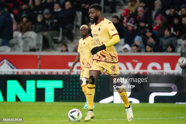 Ismael TRAORE of Metz during the Ligue 1 Uber Eats match between Lille Olympique Sporting Club and Football Club de Metz at Stade Pierre Mauroy on...