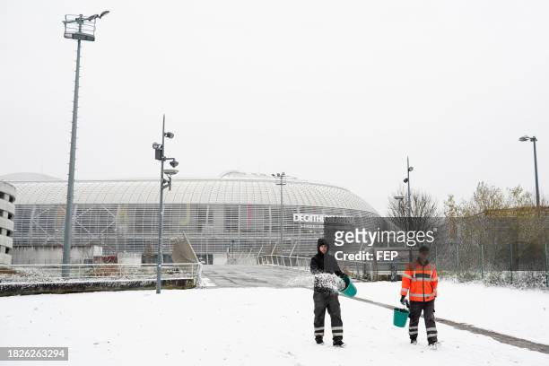 Illustration Stade during the Ligue 1 Uber Eats match between Lille Olympique Sporting Club and Football Club de Metz at Stade Pierre Mauroy on...