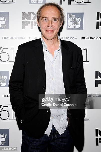 Director Arnaud Desplechin attends the "Jimmy P: Psychotherapy Of A Plains Indian" premiere during the 51st New York Film Festival at Alice Tully...