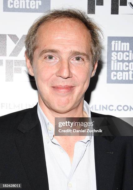 Director Arnaud Desplechin attends the "Jimmy P: Psychotherapy Of A Plains Indian" premiere during the 51st New York Film Festival at Alice Tully...