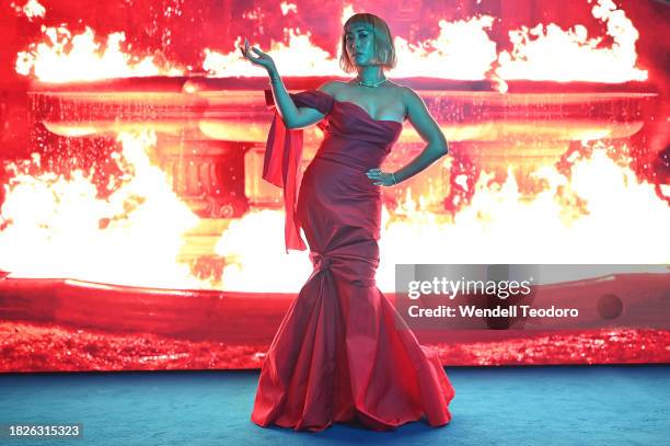 Melissa Leong attends the NGV Gala 2023 at the National Gallery of Victoria on December 02, 2023 in Melbourne, Australia.