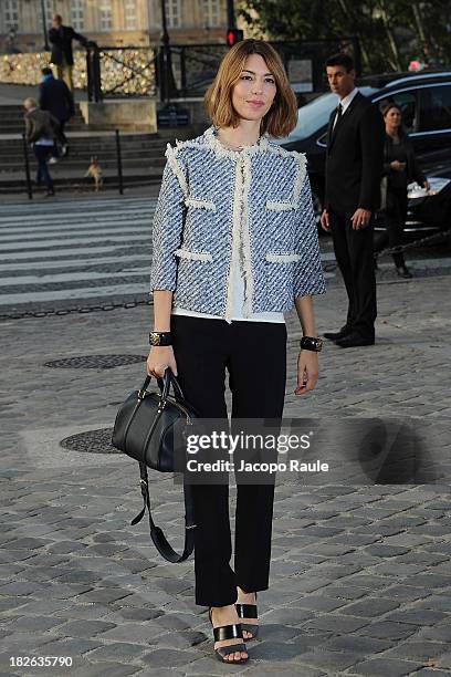 Sofia Coppola arrives at Louis Vuitton Fashion Show during Paris Fashion Week Womenswear SS14 - Day 9 on October 2, 2013 in Paris, France.