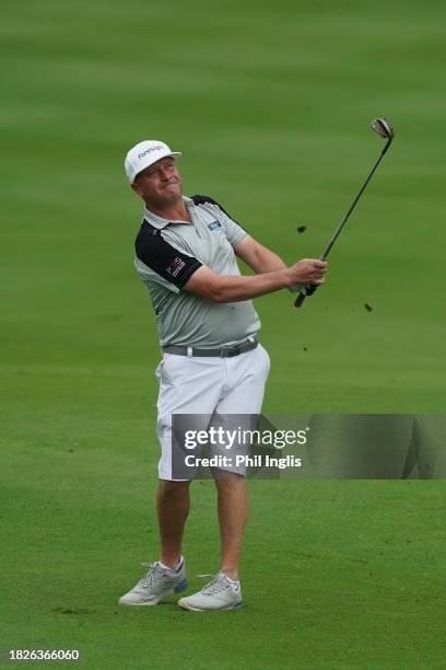 Greig Hutcheon of Scotland in action on Day Three of the Vinpearl DIC Legends Vietnam at Vinpearl Resort Nha Trang on December 02, 2023 in Nha Trang,...